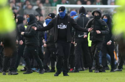 The Police Federation has blamed the Ibrox riot entirely on Celtic fans.