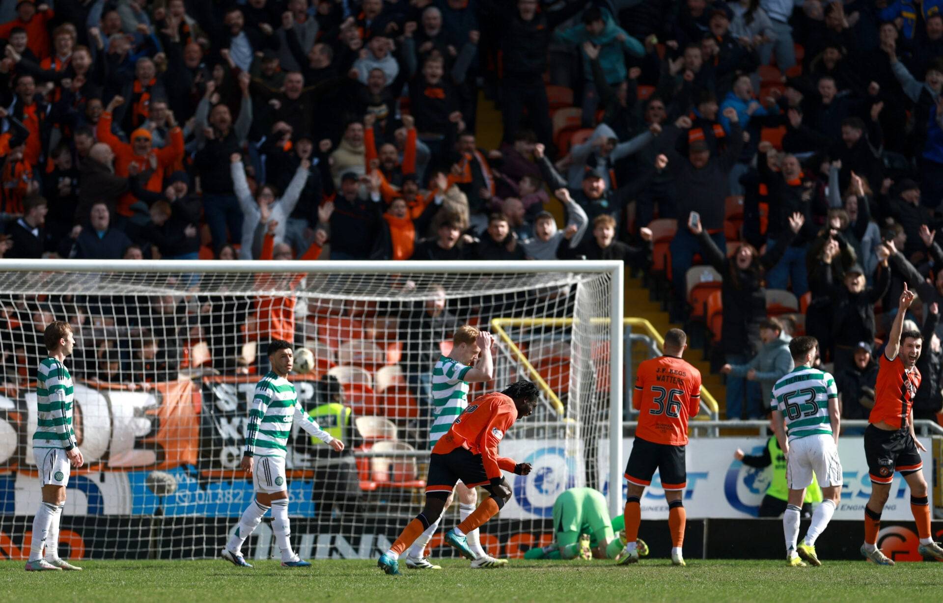 Celtic’s title chances plummet as data reveals the damage done by Dundee United defeat