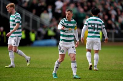 Callum McGregor says he ‘has to be honest’ about Tannadice pitch after Celtic defeat