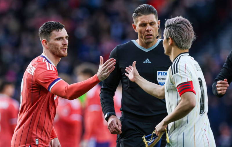 Tartan Army gives Daizen Maeda ‘the treatment’