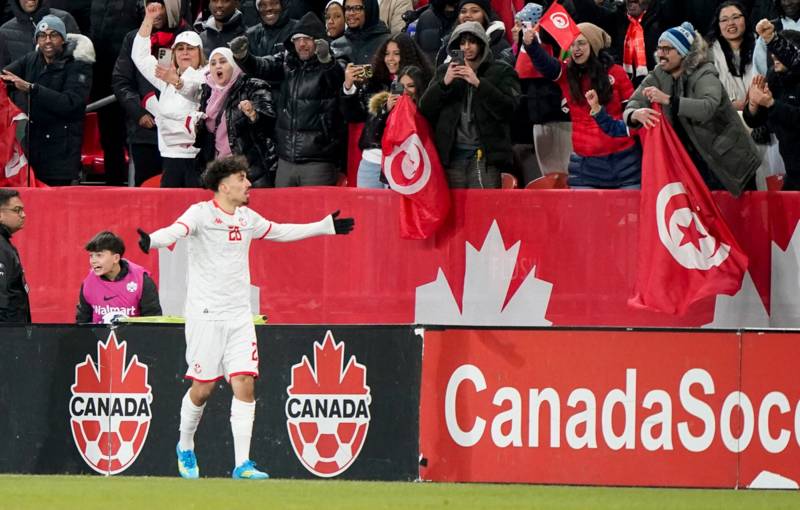 Celtic’s Sebastian Tounekti makes Tunisia mark with first international goal