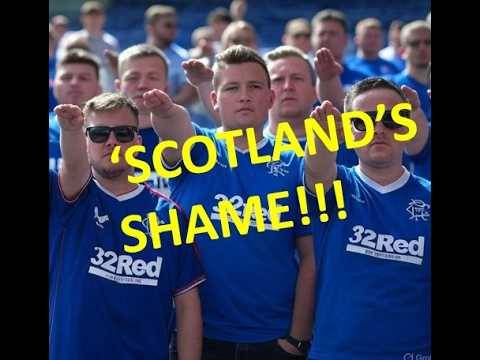 Celtic fans UNMASK fascist Rangers fans as image of Ibrox banner goes viral