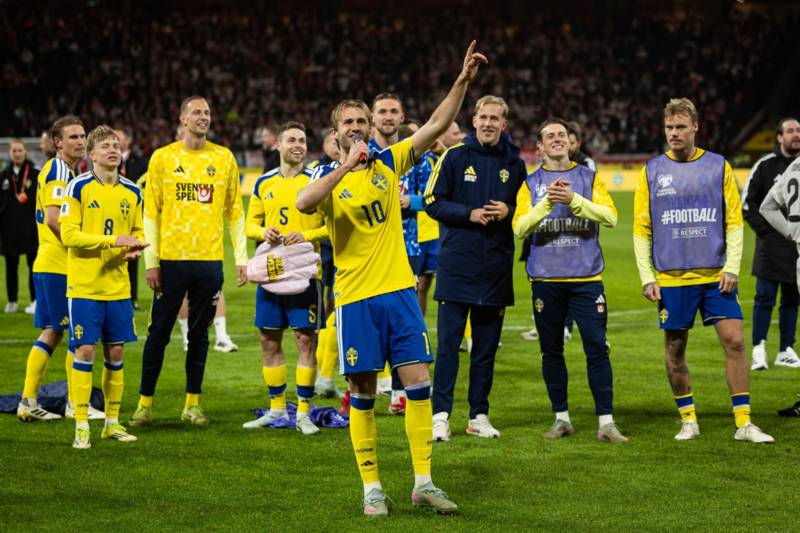 Swedish media react as Celtic’s Benjamin Nygren assists as Sweden qualify for World Cup
