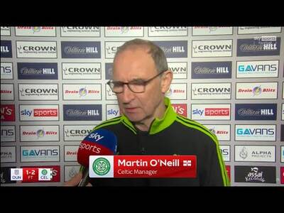 FANTASTIC Martin O’Neill Post Match Interview | Dundee 1-2 Celtic