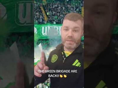 Cmon!! Welcome Back Green Brigade 🍀💚 #Greenbrigade #Celticfc #Celticfans