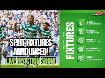 🎙️ The Fixtures Are In! LIVE Reaction From Celtic Fan Media (7pm, Tue) 🍀