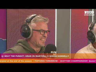 Beat the Pundit | Simon Donnelly V Oran in Maryhill Beat the Pundit | Simon Donnelly V Oran in Maryhill