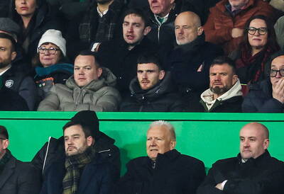 Andy Robertson for Celtic never looked likely under this board. Andy Robertson for Celtic never looked likely under this board.