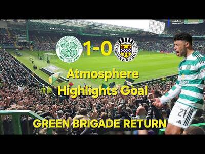 GREEN BRIGADE ARE BACK! Atmosphere Highlights & Goal | Celtic 1-0 St Mirren