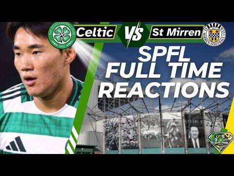 Celtic and SPFL full time reactions
