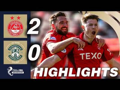 Aberdeen 2-0 Hibernian | HIGHLIGHTS | William Hill Premiership