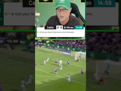 Oxlade chamberlain goal celtic v st Mirren