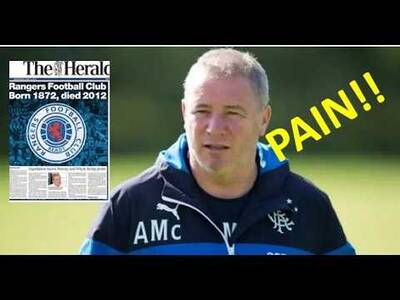 Celtic Fan THROWBACK: Ally McCoist’s Rangers GLORIOUS Liquidation PAIN