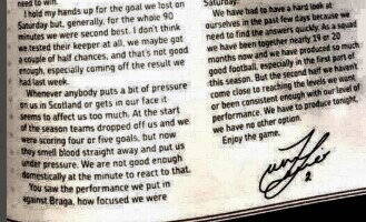 Disappointed- James Tavernier announces that he will walk away from Ibrox