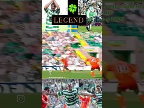 HENRIK LARSSON SCORING HIS LAST LEAGUE GOAL FOR CELTIC!16TH MAY 2004 VS DUNDEE UTD #henriklarsson