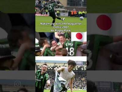 Nakamura!! 💚🔰#freekick #Celticfc #rugbypark