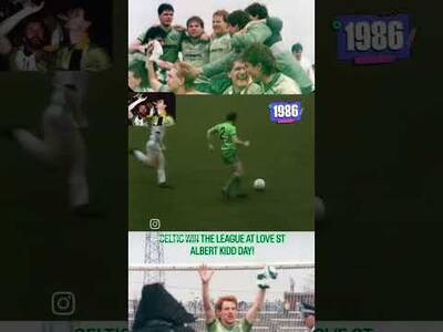 WHEN CELTIC WON THE LEAGUE AT LOVE STREET #CELTIC #ALBERTKIDD #80sfootball #hailhail