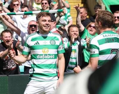 “You get addicted to playing here,” James Forrest signs new contract at Celtic