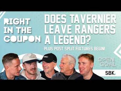 DOES JAMES TAVERNIER LEAVE RANGERS A LEGEND? POST-SPLIT FIXTURES BEGIN! | Right In The Coupon
