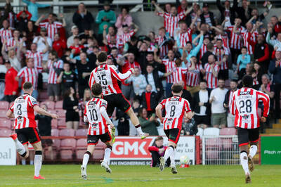 Derry City begin life at Celtic Park with battling win over Shamrock Rovers