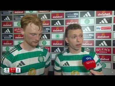 Liam Scales Alistair Johnston Post Match Reaction | Celtic 3-1 Falkirk