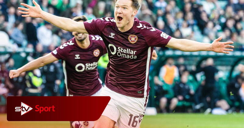 Hearts keep title hopes on track with hard-fought win against nine-man Hibernian