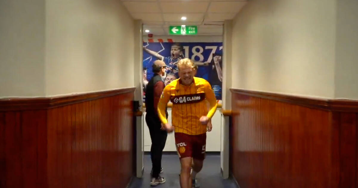 Stephen Welsh in explosive Rangers celebration as Celtic loanee leads Motherwell’s Ibrox party