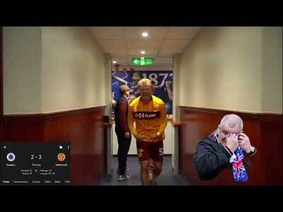 Agent Stephen Welsh Yasss after Beating Rangers 3-2 #Agentwelsh #Motherwell