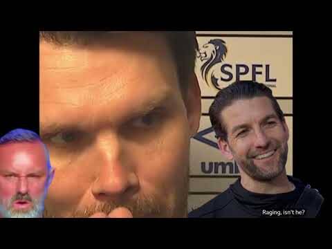 Danny Sausage Rohl Raging! Isnt He?after the Well Pumped Them 3-2 at Ibrox