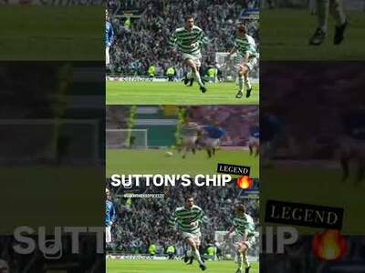 That Chip 🔥🍀💚 #chrissutton #glasgowderby #Celticfc