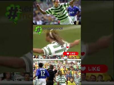 THAT IS SENSATIONAL!! HENRIK LARSSONS CHIP 6-2 WIN #henriklarsson #Celticfc