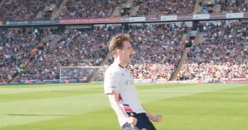 WATCH as Celtic loanee Johnny Kenny scores wonder-goal to seal play-off spot