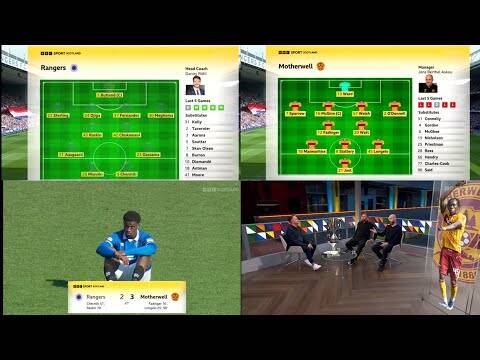 BBC Sportscene Highlights & Analysis Rangers 2-3 Motherwell