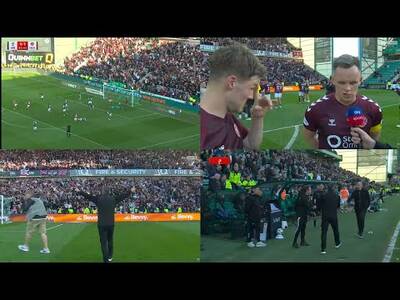 Hearts Late Winner & Full Time Scenes Against 9 Men Hibs | Hibs 1-2 Hearts