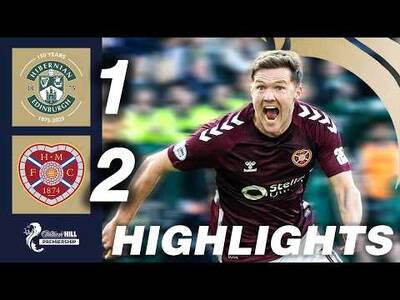 Hibernian 1 &ndash; 2 Heart of Midlothian | HIGHLIGHTS | William Hill Premiership