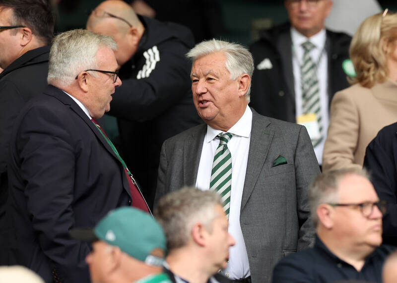 Former Celtic CEO Peter Lawwell spotted at Easter Road