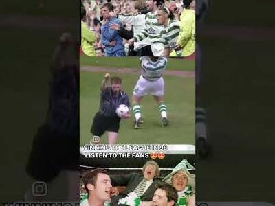 CELTIC WINNING THE LEAGUE IN 1998!#smelltheglove #henriklarsson #Celticfc