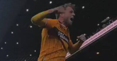 Celtic loanee Welsh laps up Motherwell winner vs Rangers in unseen dugout angle