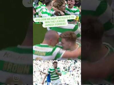 OTD 2018 WE WON THE LEAGUE IN A 5-0 VICTORY AGAINST THEM! #celticfc #GLASGOWDERBY