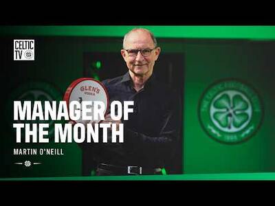 Martin O’Neill named Premiership Manager of the Month