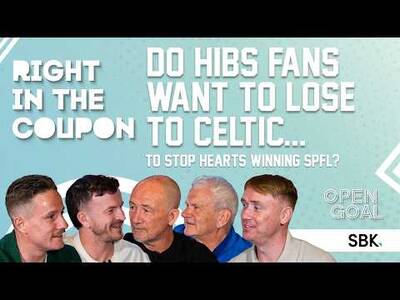 DO HIBS FANS WANT TO LOSE TO CELTIC TO STOP HEARTS WINNING SPFL? | Right In The Coupon