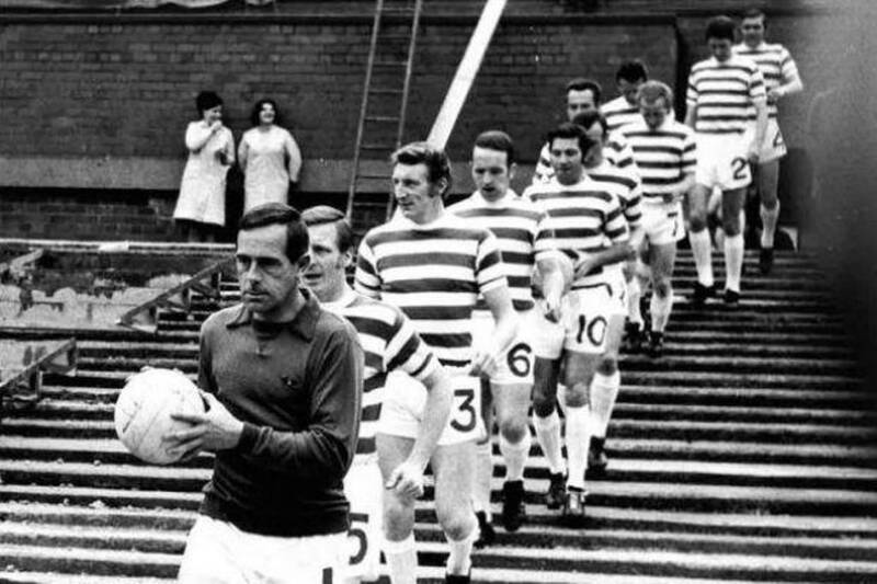 Lisbon Lions walk-out at Celtic Park for the last time