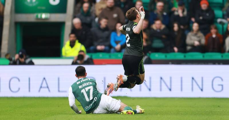 WATCH: Horror challenge that leads to Ireland midfielder seeing red against Celtic, as Bhoys legend slams ‘needless’ challenge