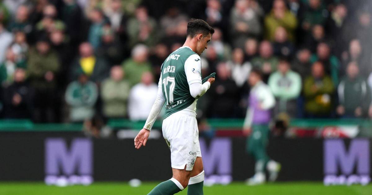 David Gray bemoans ‘lack of professionalism’ after another Hibs red card