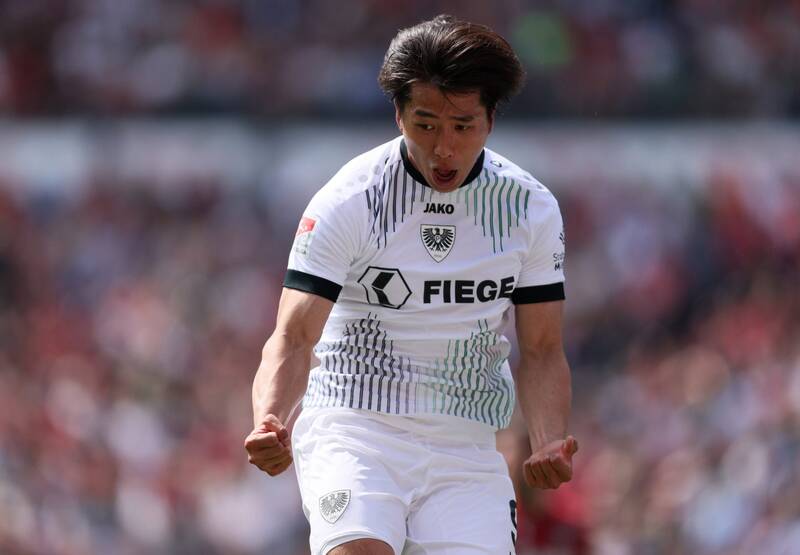Celtic loanee Shin Yamada scores first goal for Preussen Munster but hooked at half-time in 3-3 draw