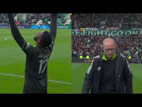 IHEANACHO Goal, Last 10 Minutes & Full Time Scenes Hibs 1-2 Celtic