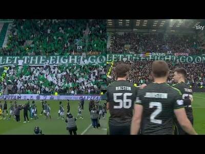LET THE FIGHT GO ON | Celtic Fans Tifo At Hibs Pre & Post Match | Hibs 1-2 Celtic
