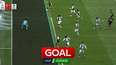 Maeda gives Celtic lead after VAR check