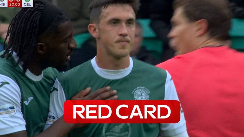 ‘That’s a wild challenge!’ | Hibs down to 10 as McGrath sees red!