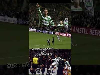 That was some Volley??? Chris Sutton Vs Juventus #Celticfc #HAIHAIL #ntldays #umbro
